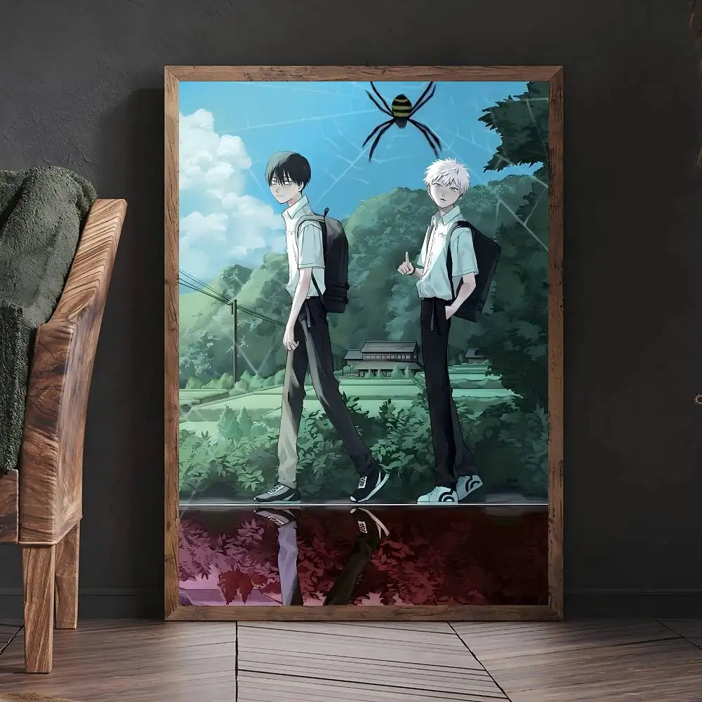 الصيف هيكارو يموت أنيمي الفيلم لزجة الملصقات ورق أبيض ملصق DIY غرفة بار مقهى الملصقات ملصقات جدار #3