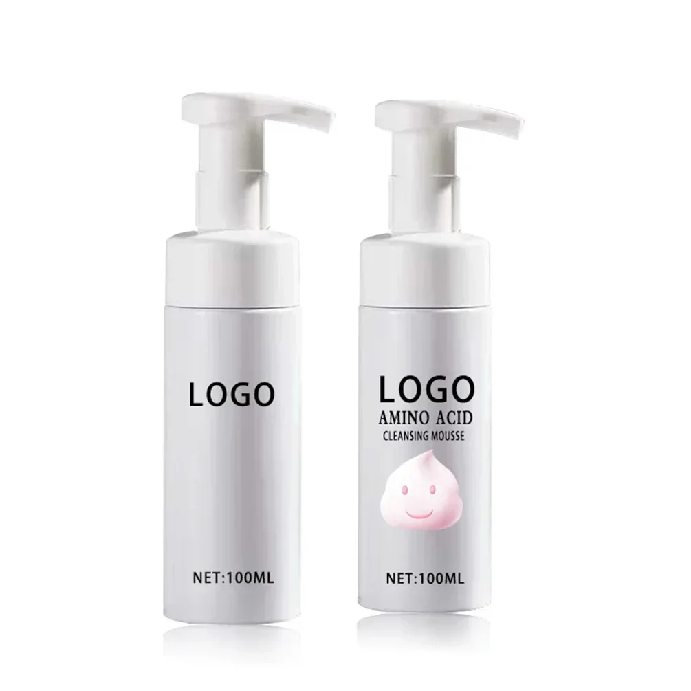 Custom Logo Camellia Reinigende Mousse Private Label 100Ml Vochtinbrengende Crème Krachtige Make-Up Verwijderaar Schuimende Aminozuur Unisex Cleanser