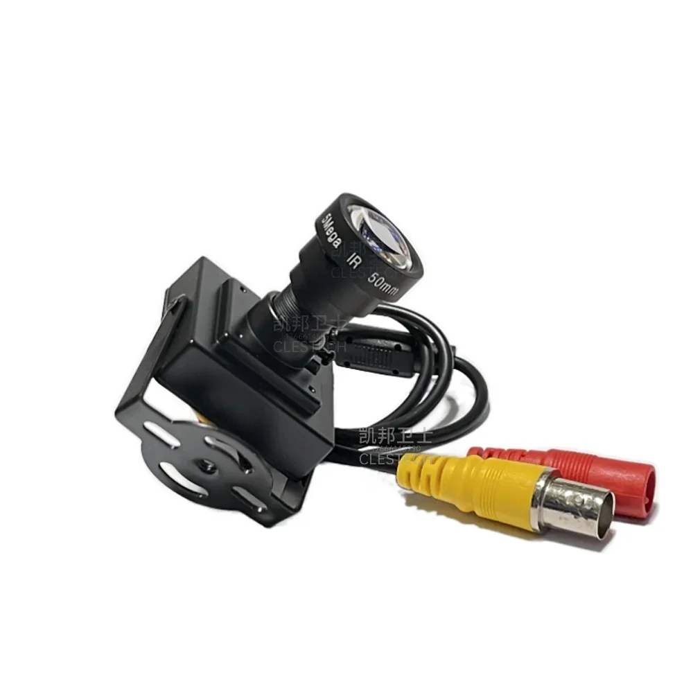 50mm Mini CCTV Camera - 6° Super Remote Detection 1200TVL HD Analog CVBS Metal Security for Car Overtaking Person Monitor DIY