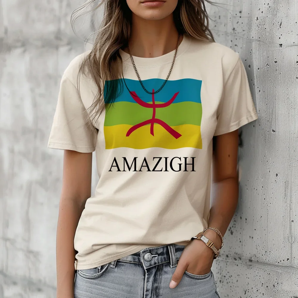 Amazigh top women anime graphic funny t shirt female funny harajuku clothing