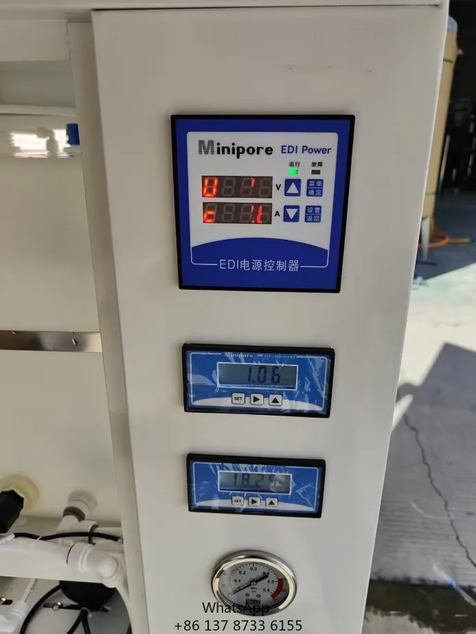 Compact Ultrapure Water Generator, RO EDI System Capacity 50 To 300 Liters Per Hour