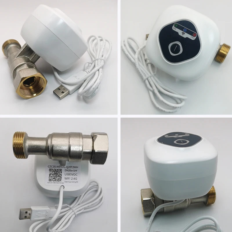 eWelink APP WiFi Smart Valve DN15 DN20 DN25 Smart Timing Shut off/on Automated Ball Valve Wireless Control Alexa Google Assisant