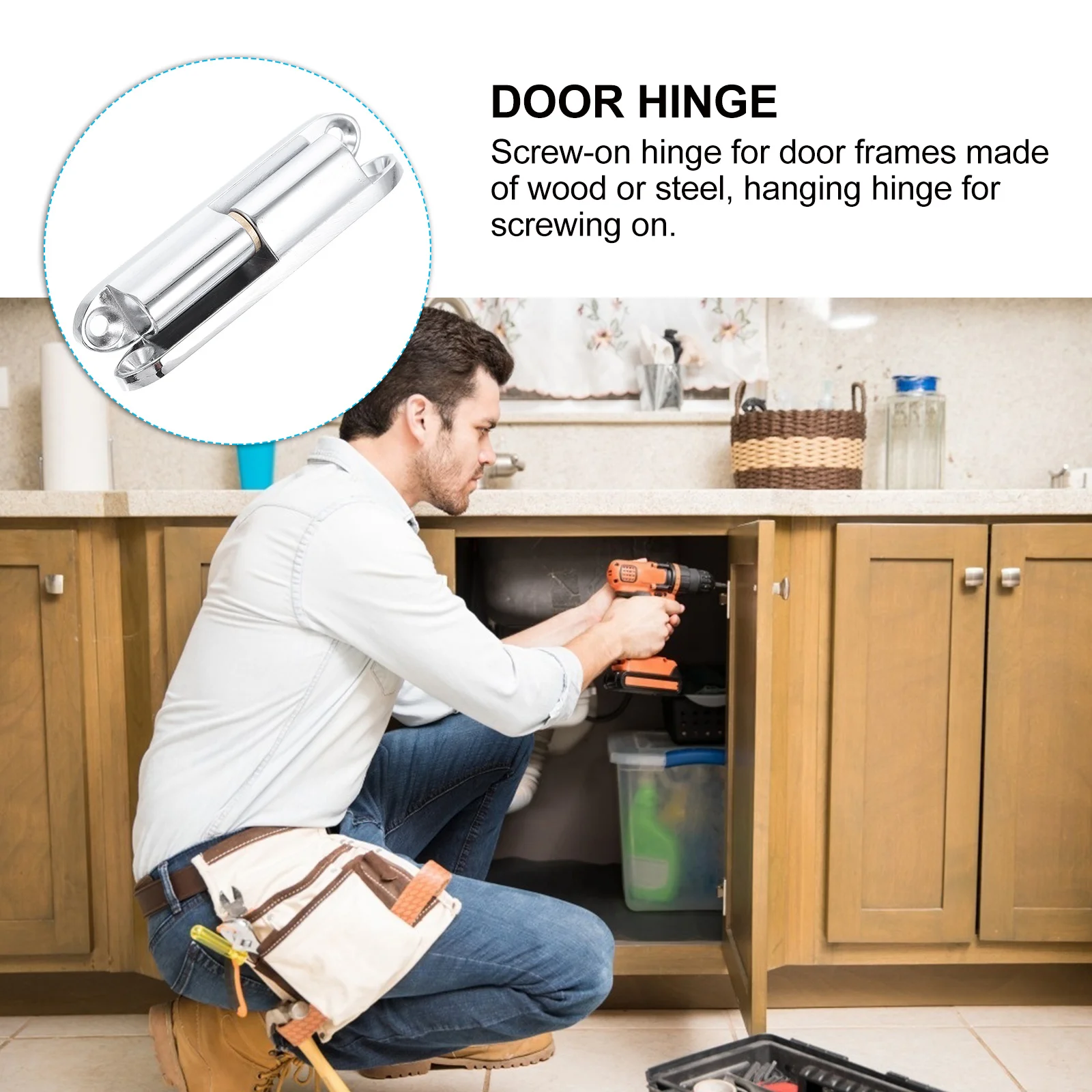 

2Pcs Electric Box Door Hinge Zinc Alloy Strong Heavy Duty Screw-on Hinge for Internal Doors Rust Resistant Smooth