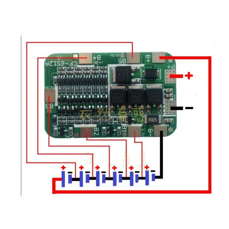 1PC 6S 15A 24V Lithium Protection Board For 6 Pack 18650 PCB BMS   Li-ion Battery Cell Module