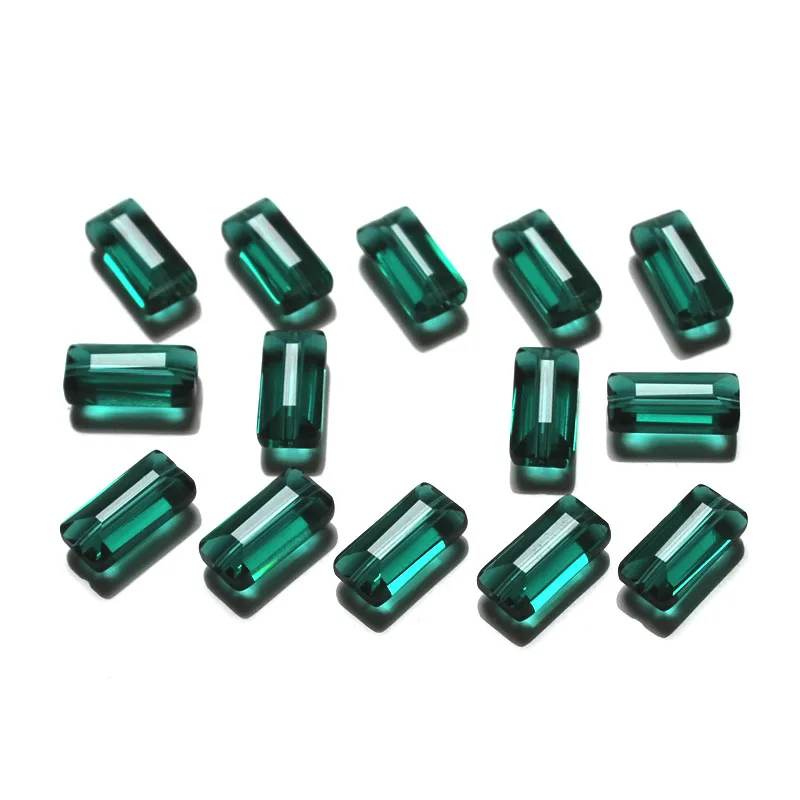 StreBelle AAA Rectangle Austrian Crystal Glass Beads 12x6mm 50pcs Square Glass Bead for DIY Jewelry Bracelet Making