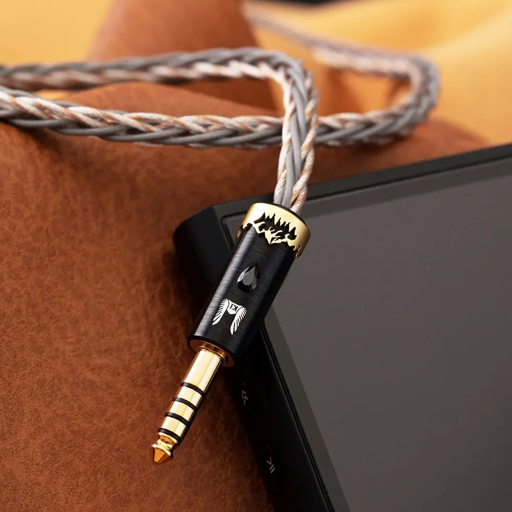 Kinera × Effect Orlog Earphone Cable, Hifi In Ear IEMs Audio Cable, Dual Material Hybrid 4/8 Cores Wire, MMCX/0.78mm Connector
