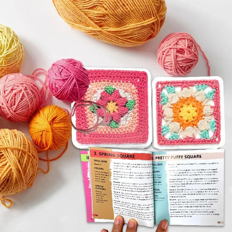 Granny Square Card Deck – 50 Mix & Match Crochet Patterns for Beginners 2