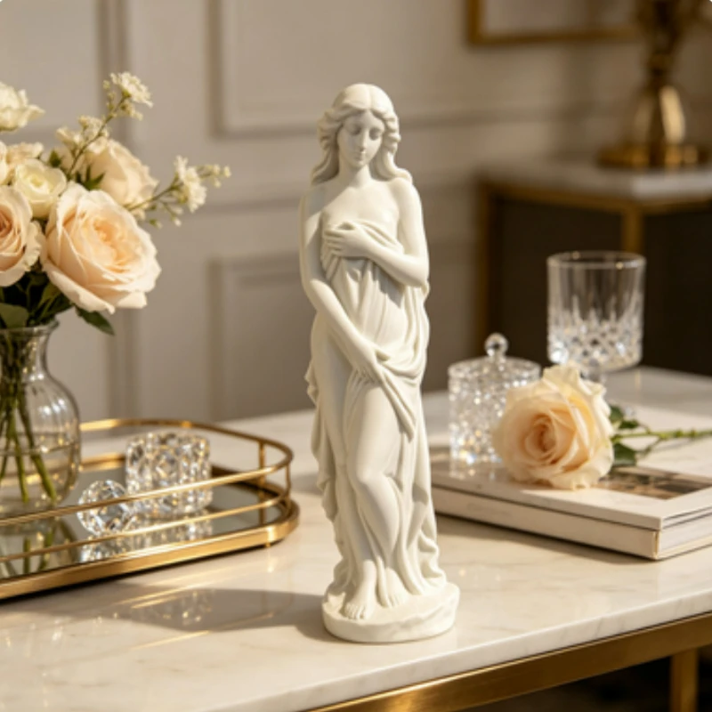 Classic Aphrodite 3D Relief Statue, Vintage Chinese Home Decor, Elegant Art Ornament, Wedding Housewarming Gift