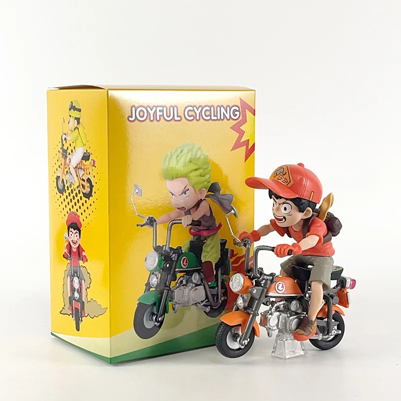 15CM อะนิเมะ One Piece ลิง D Luffy รูป Roronoa Zoro รถจักรยานยนต์ของเล่นตุ๊กตาเดสก์ท็อปเครื่องประดับรถ Action Figure PVC