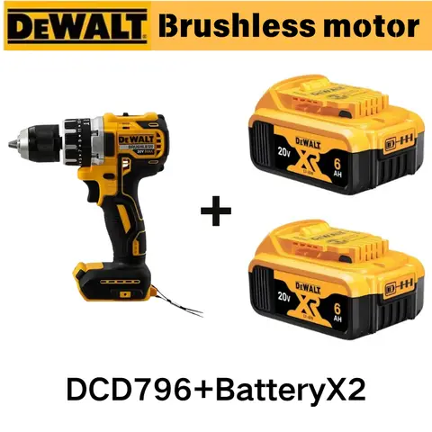 Dewalt 796 무선 브러시리스 임팩트 드릴 브러시리스 드릴 다기능 충전식 휴대용 20V 배터리 전동 공구 Dewalt 796 무선 브러시리스 임팩트 드릴 브러시리스 드릴 다기능 충전식 휴대용 20V 배터리 전동 공구