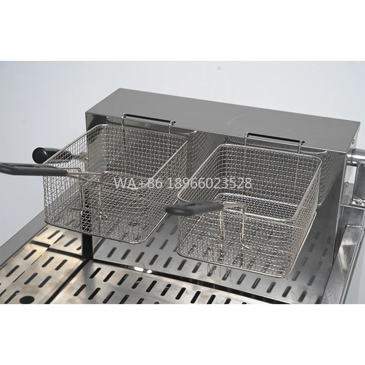 

r Fish Fryer Deep Fryer Pot for Kitchen Vertical Restaurant Chips Deep Frying Pot Electric Deep Frye