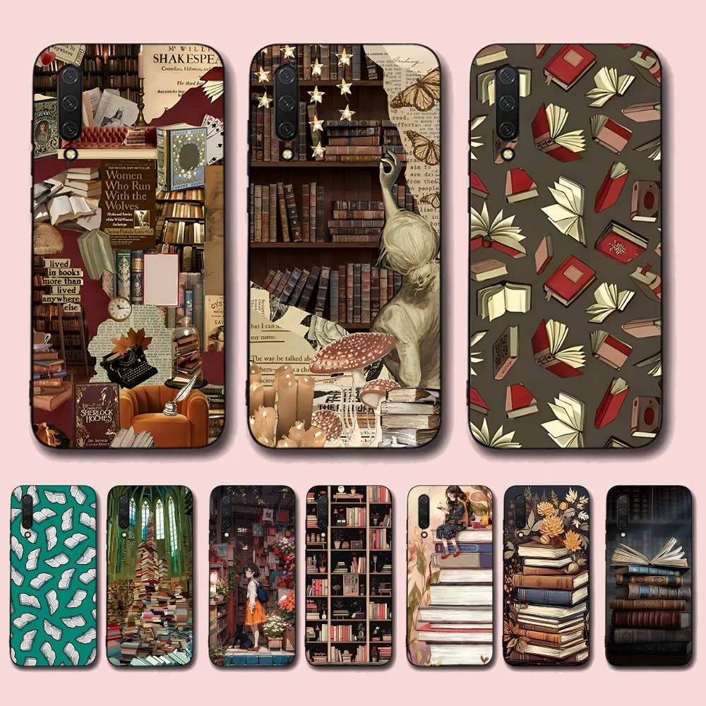 

Library Books card Phone Case For Xiaomi Mi 5X 8 9 10 11 12 lite pro 10T PocoX3pro PocoM3 Note 10 pro lite