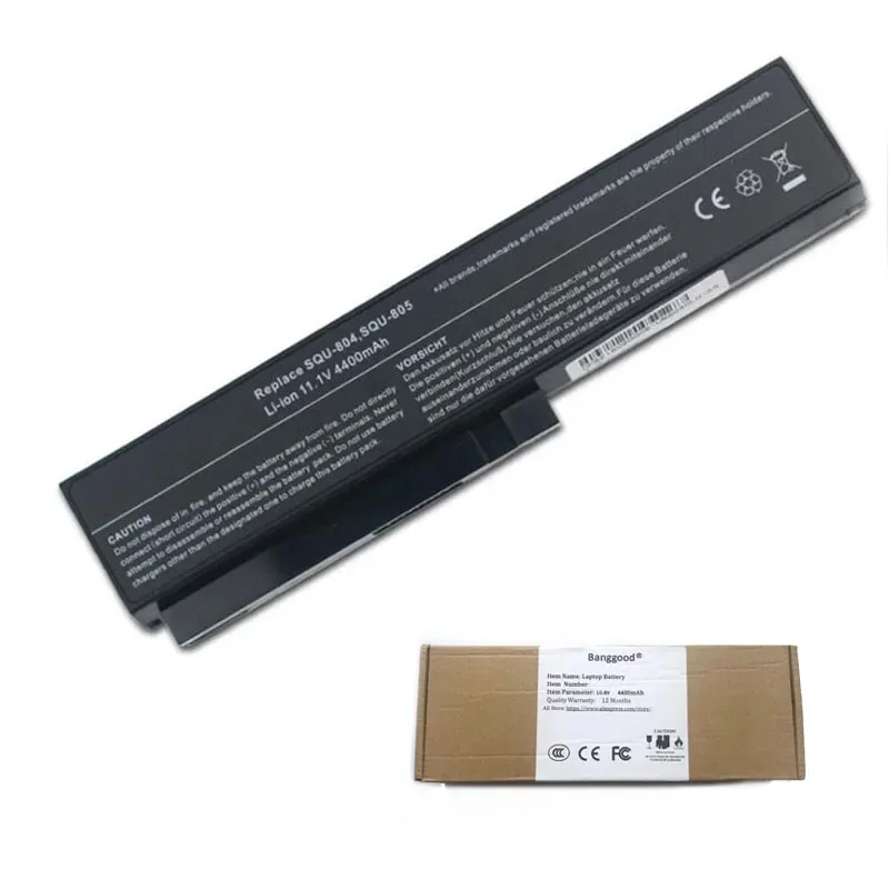 4400mAh SQU-804 805 807 Laptop Battery for LG R410 R510 R560 E210 E300 3UR18650-2-T0144 Fujitsu SW8 TW8 HASEE HP550 Qaunta TW8