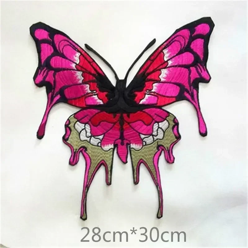 1Pcs Big Butterfly Sew on Patches Sewing Embroidered Applique for Jacket Clothes Stickers Badge DIY Apparel Accessories