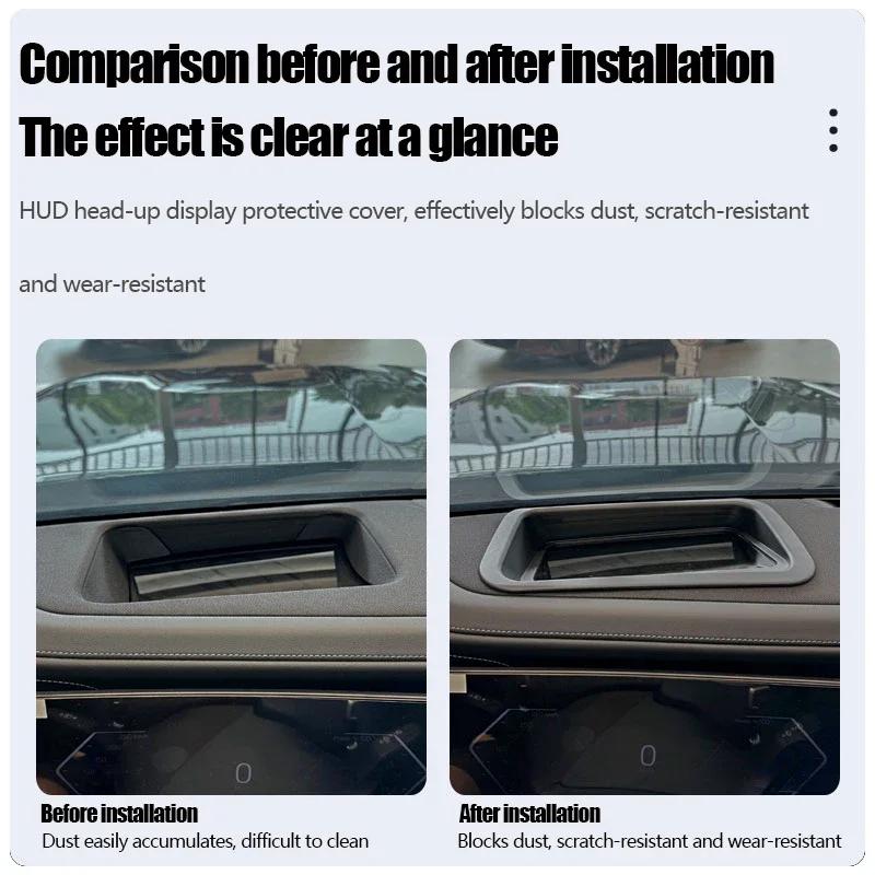 مناسبة لسيارات BMW 7 Series G70 i7 2023 2024 2025 HUD الغطاء الواقي رئيس يصل عرض حماية ملحقات تعديل الملحقات