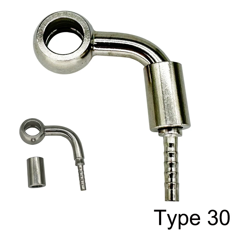 2X AN3 Motorrad Motorrad Hydraulische Bremsöl Schlauchleitung Banjo Fitting M10 Edelstahl 10mm PTFE Schlauchendadapter Silber – Detail 20