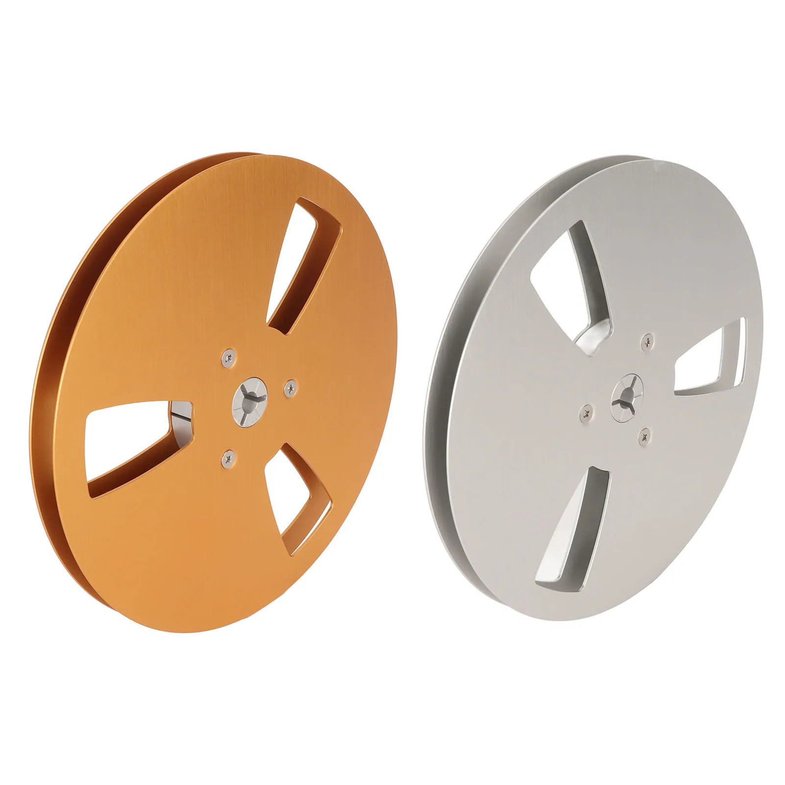 1/4 7 Inch Empty Tape Reel 3 Holes Reel-To-Reel Tape Machines Recorders Accessory Empty Aluminum Disc Opening Machine Parts