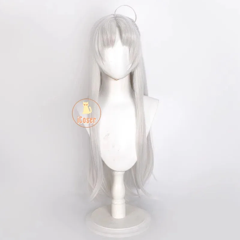 

asdh8@Wuthering Waves Carlotta Cosplay Wig Carlotta Montelli Silver G Long Hair Rinascita Halloween Party for Women Girls Carniv