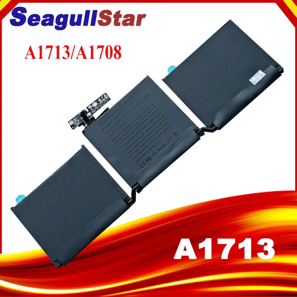 

A1708 A1713 Laptop Battery Replacement For Apple MacBook Pro 13 13'' 13 inch 2016 2017 Ver A2171 EMC 2978 3164 Notebook Battery