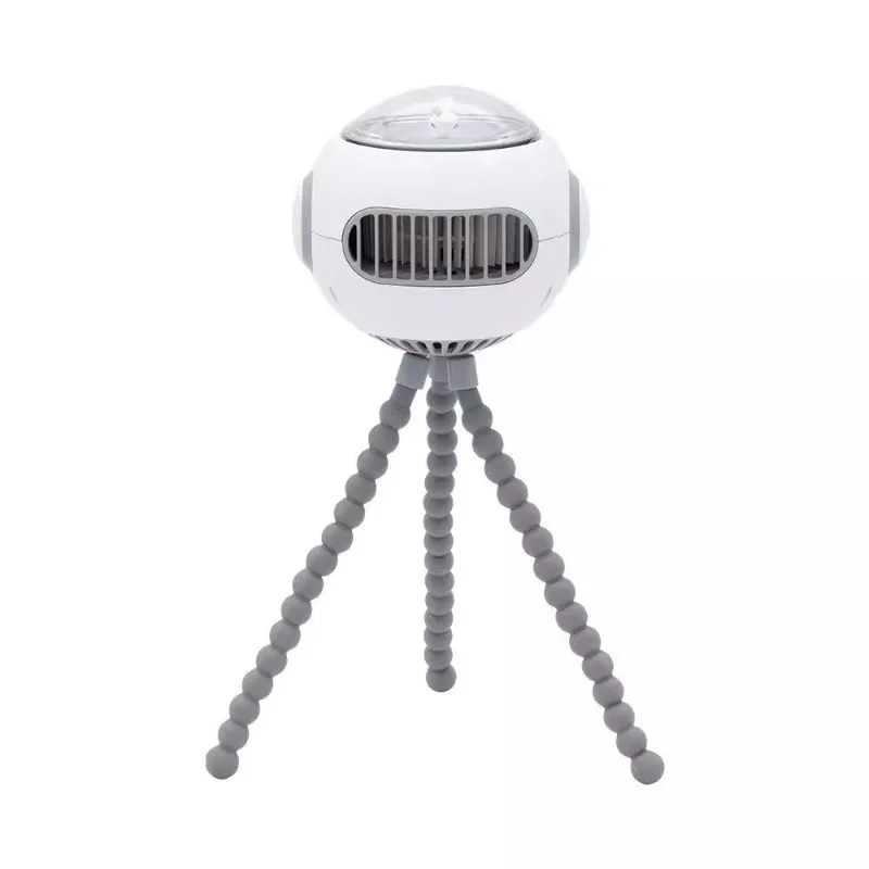 New product creative model singing small fan usb charging mosquito repellent shaking head gale octopus music stroller