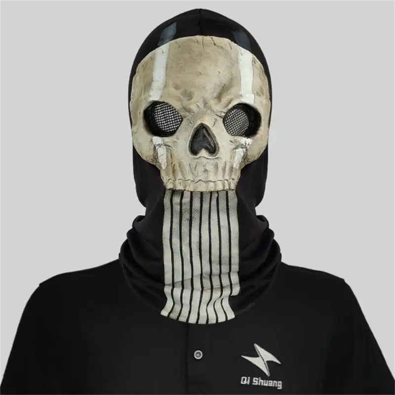 652F Mặt nạ Halloween Đáng sợ Mặt nạ đầu lâu Toàn đầu Masque Mặt nạ đầu lâu Halloween Cosplay Chống đỡ Halloween Trang phục hóa