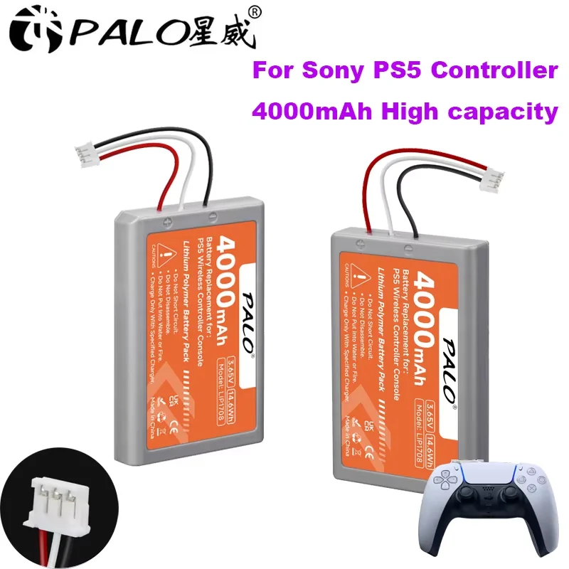 PALO PS5 Controller Rechargeable Battery for Sony PS5 ps5 Playstation 5 LIP1708 DualSense Game Controller CFI-ZCT1J CFI-ZCT1W