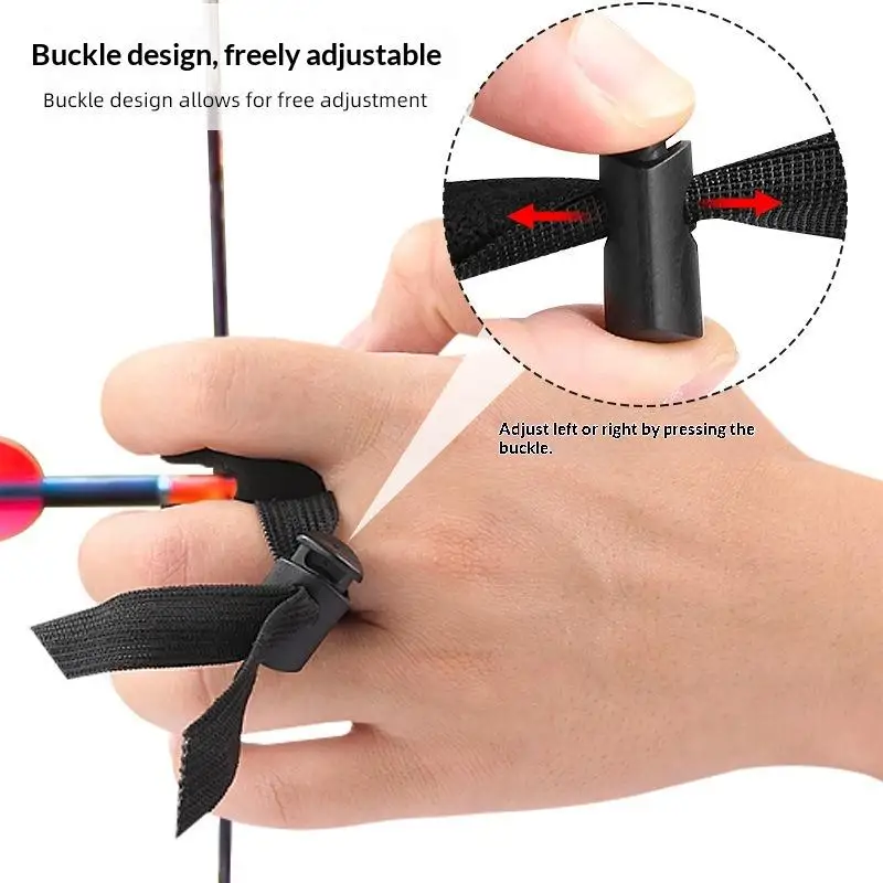 

2 шт., изогнутая защита для пальцев лука, утолщенная искусственная кожа, регулируемый аксессуар для стрельбы из лука