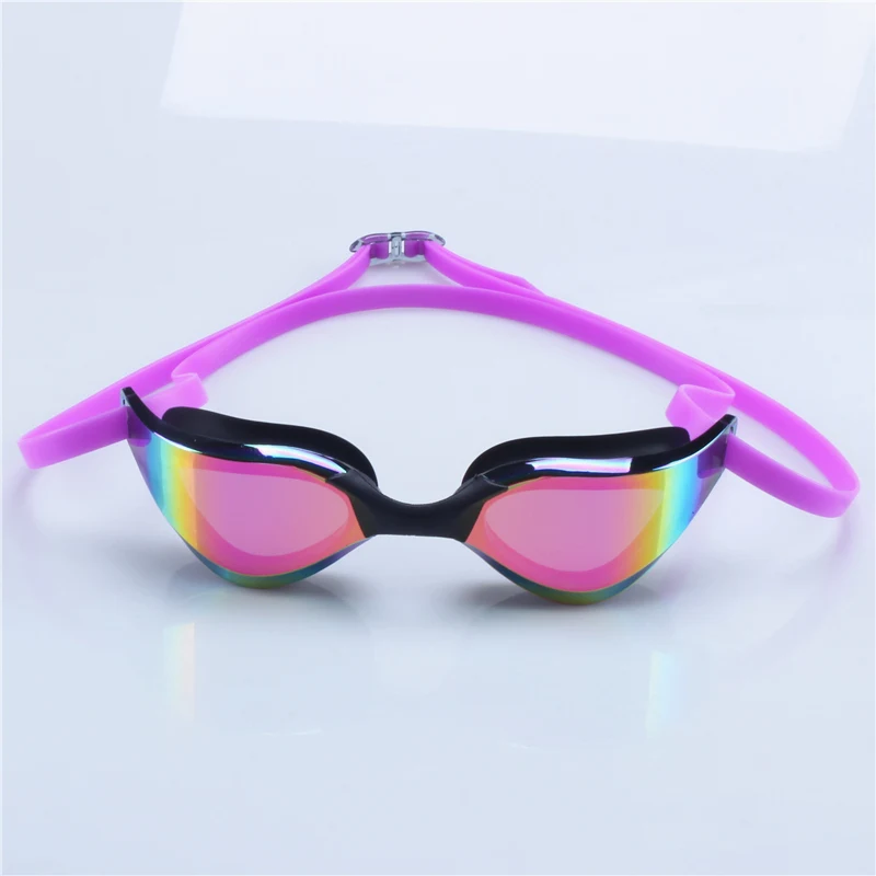 Professionelle Anti-Beschlag-Schwimmbrille, Schwimmbrille, galvanisiert, wasserdichtes Silikon, Lunettes De Natation Professionnel – Detail 3