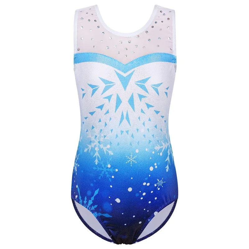 BAOHULU Girls Ballet Leotard Sleeveless Gymnastics Outfit Sparkle Ballerina Practice Bodysuit  Dancewear Leotard for Ballet