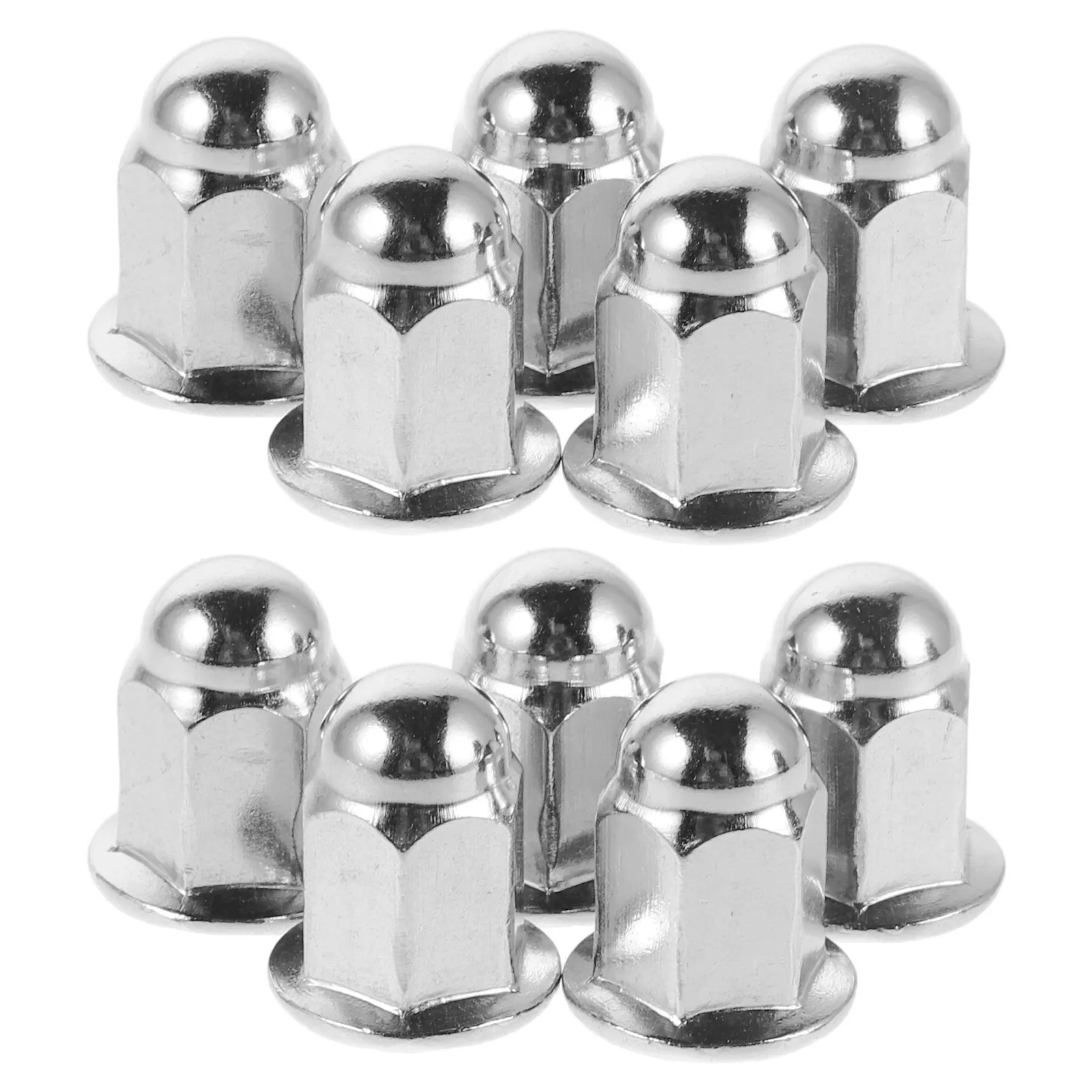 10Pcs Water Press Rod Nut Cylindrical Coupling Lock Nut Threaded Connector for Cleaning Bucket Mechanical Fastener Hardware