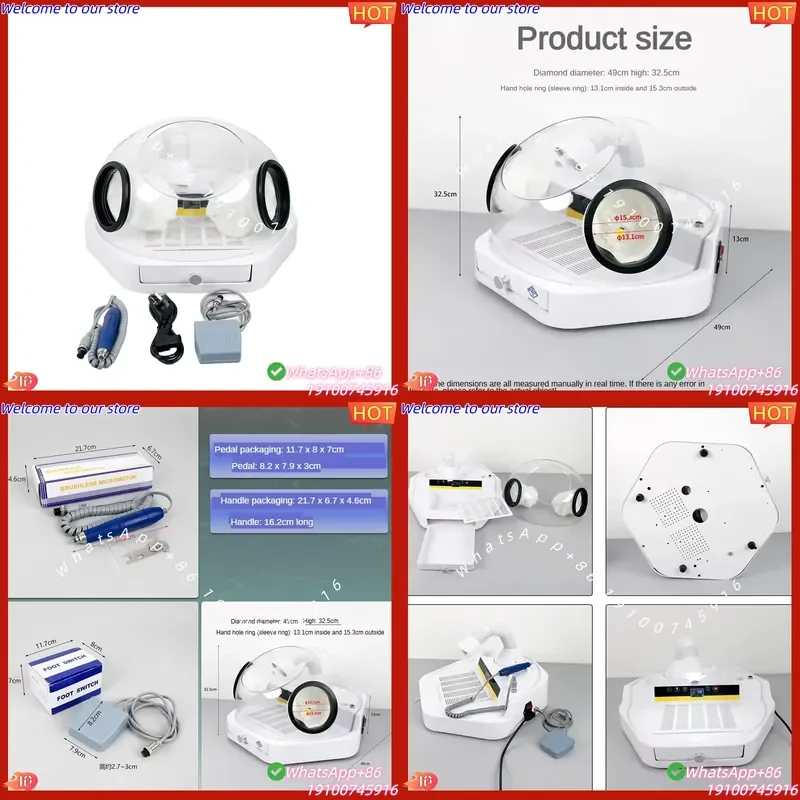 2026 C08 Professional Sander with Shadowless LED Light for Resin Plastic and Wood Processing