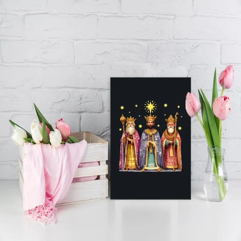 قطعة واحدة، بطاقة تهنئة يوم الملوك الثلاثة، بطاقة تهنئة فيليز ديون دي رييس، بطاقة تهنئة لوس رييس ماغوس، بطاقة ثلاثة رجال حكيمة #5