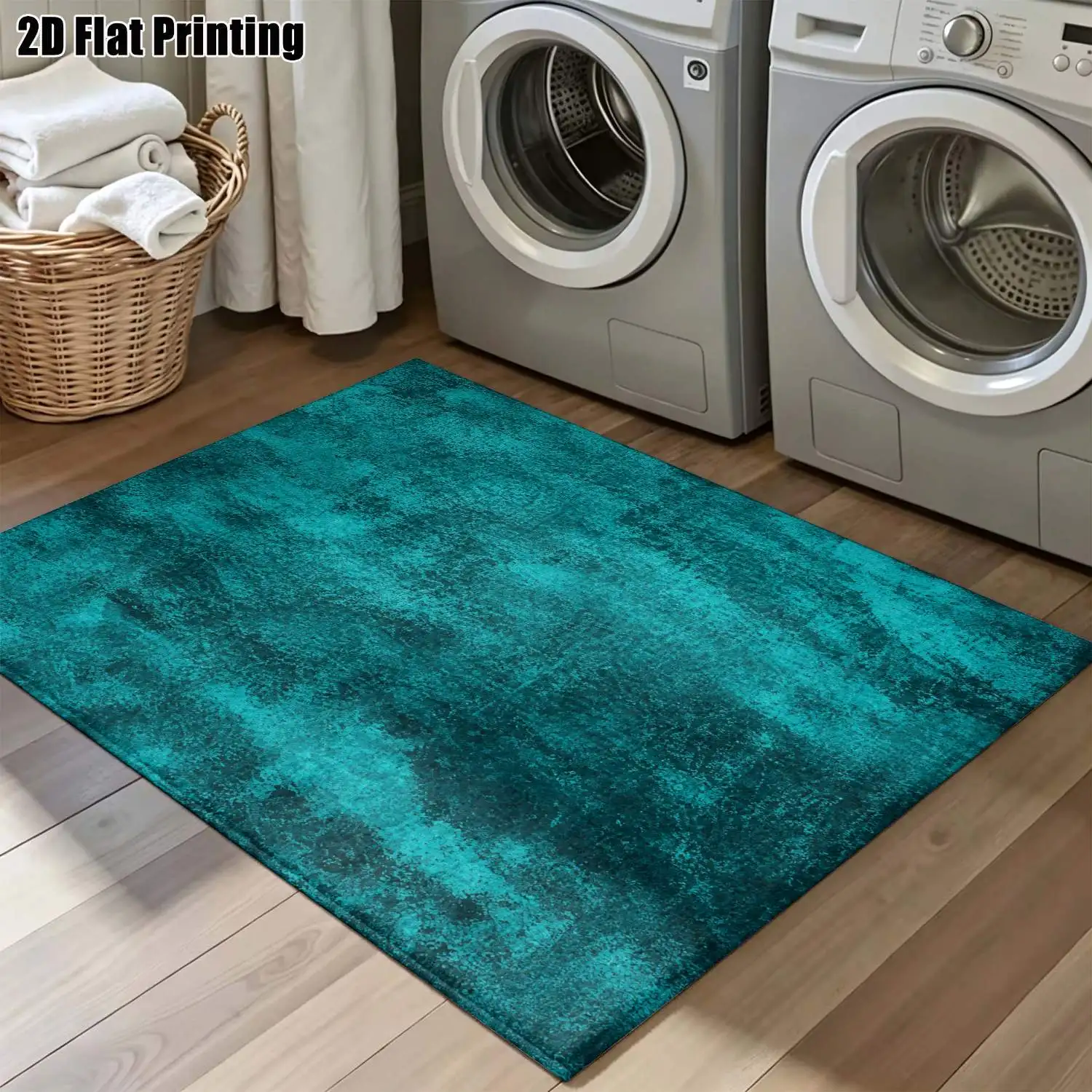 1Pc 2D Printed Carpet: Retro Abstract Texture, Nordic/Instagram Style, Modern Minimalist Geometric Striped Floor Mat, Home Decor, Multi-Size, Machine Washable, for Entrance, Dining, Foyer, Living Room, Bedroom
