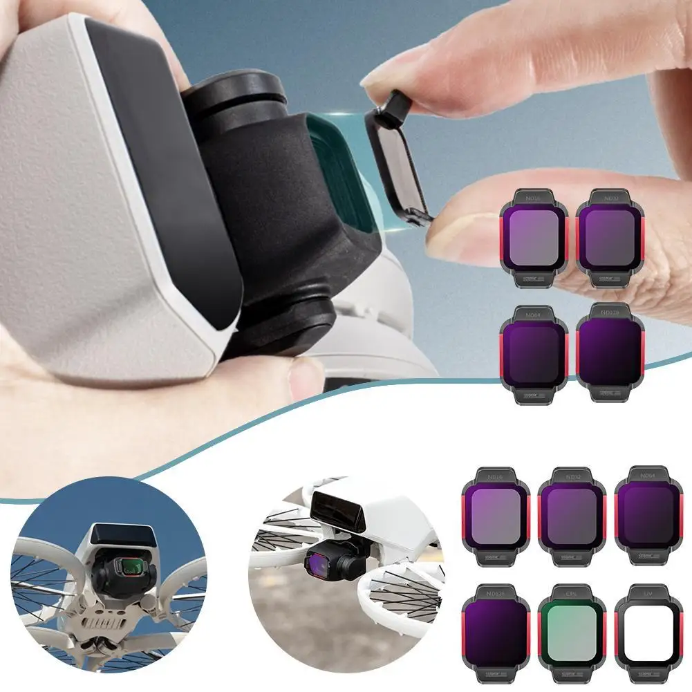  for dji FLIP Filter Multi-layer Coating Waterproof Six-piece Filter Multi-coated ND/16/32/64/128 UV CPL Mirror Drone Filter Set