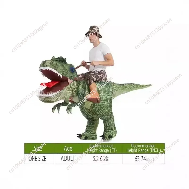 Halloween Dinosaur Cosplay Costume, Up and Down Jumpsuit, Party Costume Props