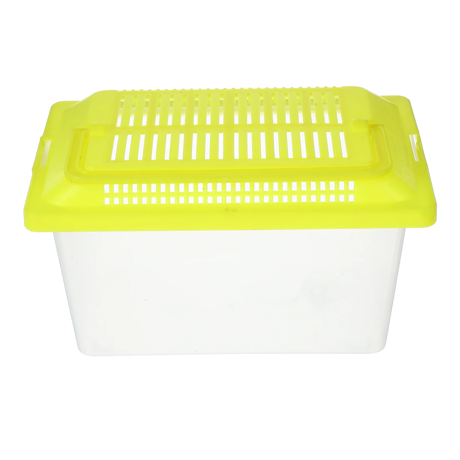 

Handheld Aquarium Turtle Tank Smooth Surface Secure Design for Easy Feeding Cleaning Portable Reptile Feeding Box Plastic Fish