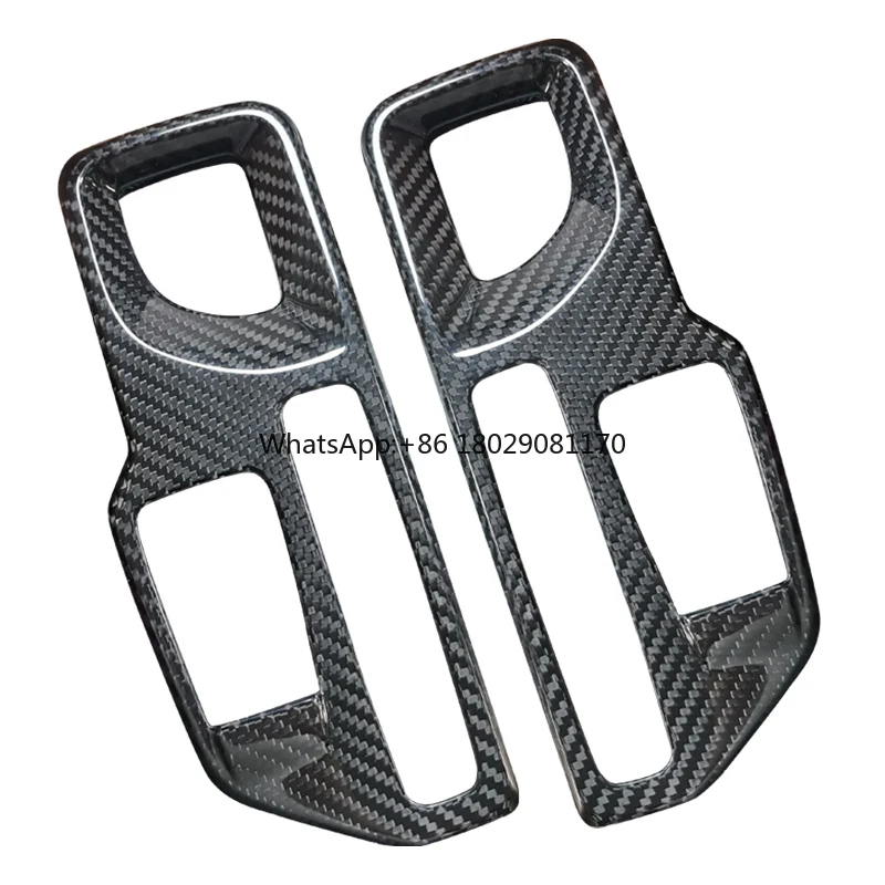 

For 2019-2023 Toyota Supra A90 A91 Auto Interior Parts Glossy Carbon Fiber Car Center Console Gear Shift Panel Cover Trim Kit