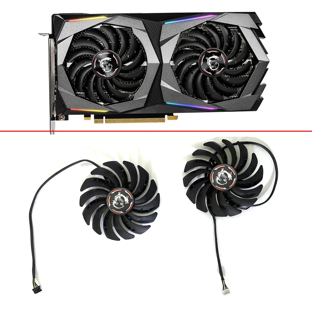 NEW Cooling 95MM PLD10010B12HH DC12V 0.40A 4PIN graphics fan RTX2070 X-8G Cooling Fan for MSI RTX 2070 GAMING Z Card Fan