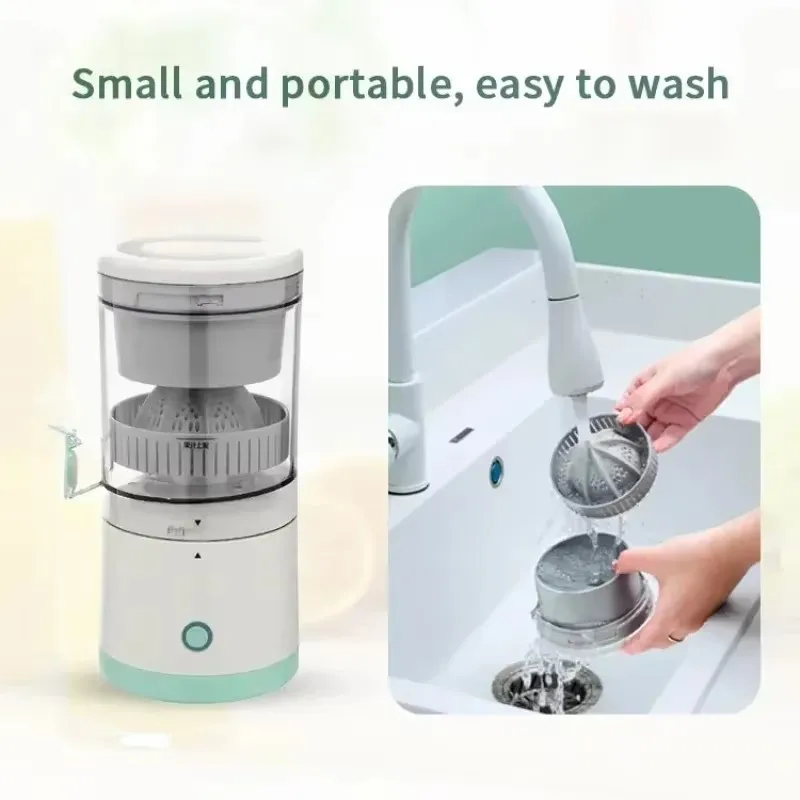 Portable Electric Juicer Automatic Small Multifunctional Residue Separation And USB Charging Bidirectional Spiral Fruit Juicer