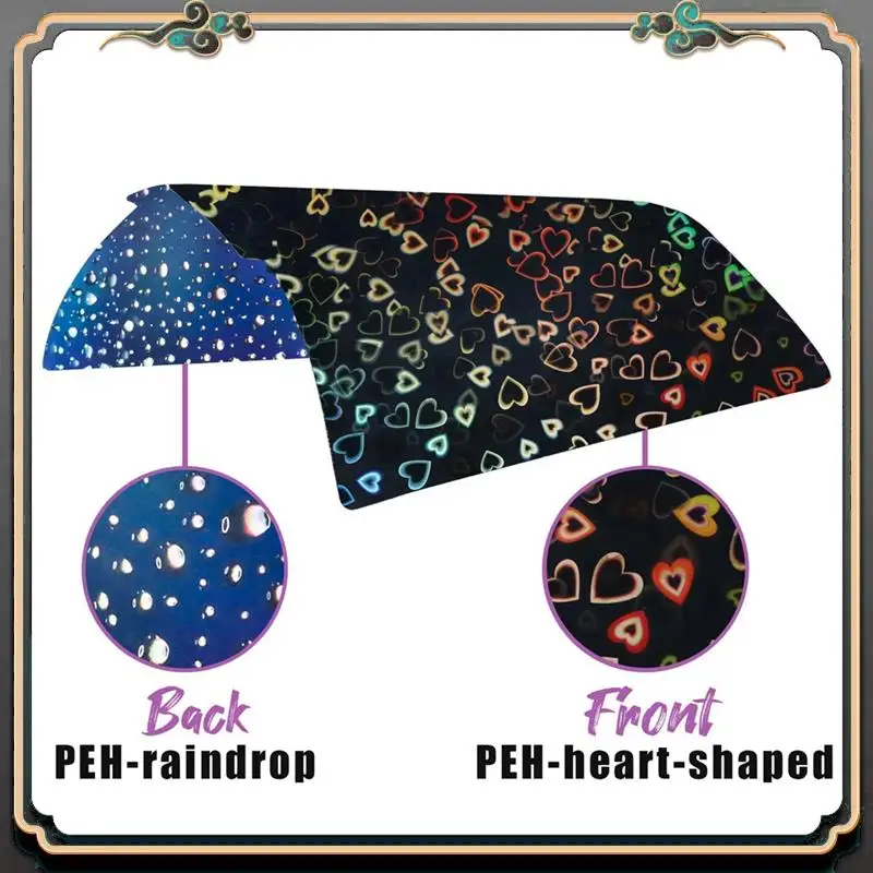 

Надежное красное сердце + капля дождя PEH лист 3D двойная печать магнитная пружинная стальная пластина для Bambu Lab X1 X1C P1S P1P A1 257X257 мм