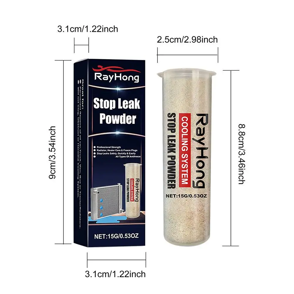 Car Cooling System Sealer Radiator Stop Leak Powder Car Radiator Water Leak Stop Powder Car Accessories