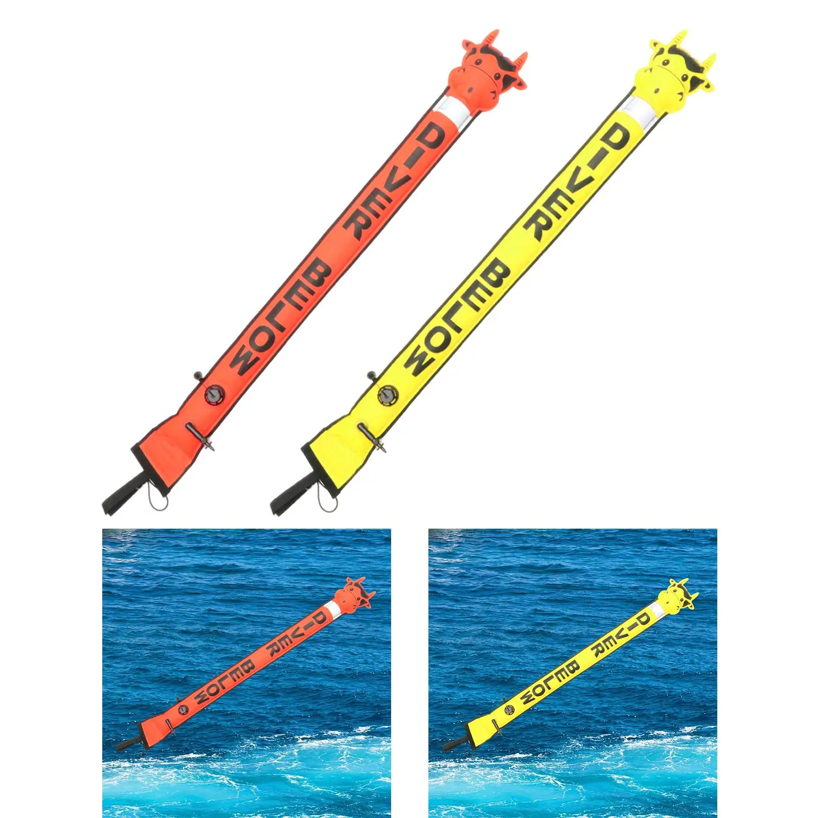 Surface Marker Buoy Signal Float High Visibility Lightweight Inflatable Buoy