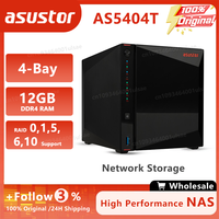 Asustor AS5404T 4 Bay 12GB NAS Network Storage Enclosure Lockerstor 4 Gen2 Quad-Core 10nm Intel Celeron N5105 CPU (Diskless)