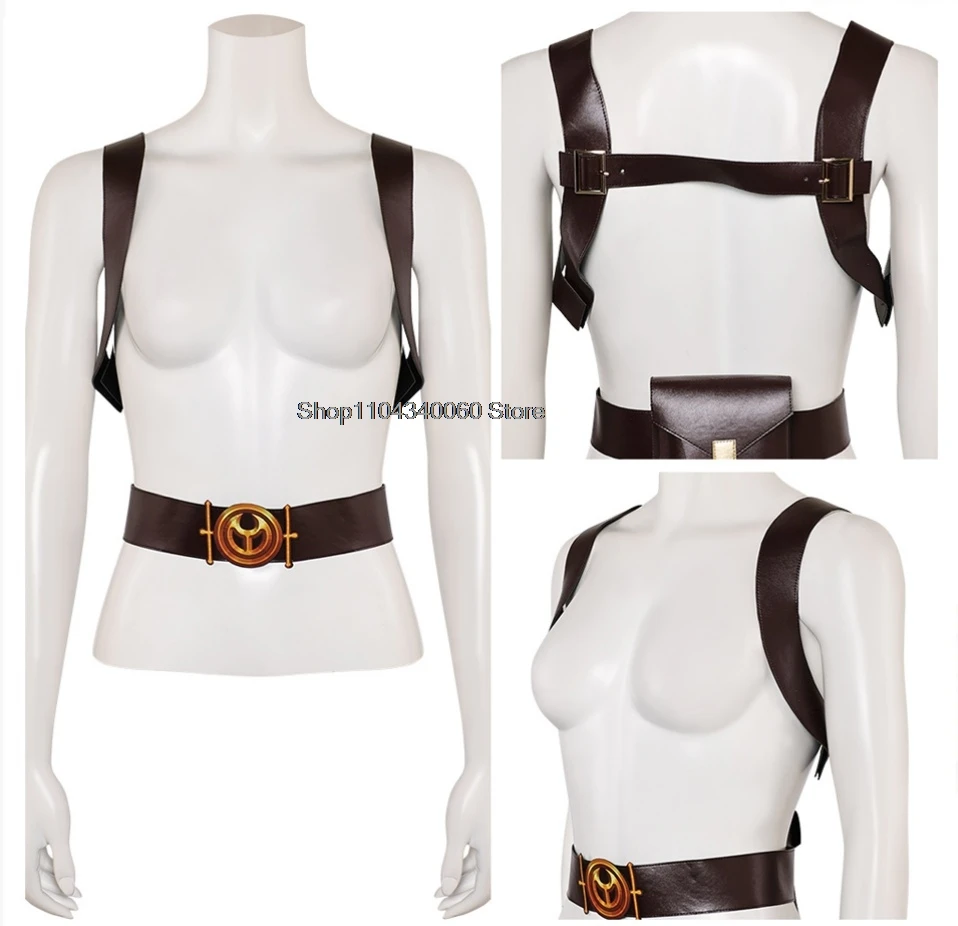 Acrane LOL Caitlyn เข็มขัดสายคล้องไหล่คอสเพลย์ Roleplay กระเป๋าฮาโลวีน Carnival Party แฟนตาซีผู้ใหญ่ผู้หญิงเครื่องแต่งกายอุปกรณ์เสริม