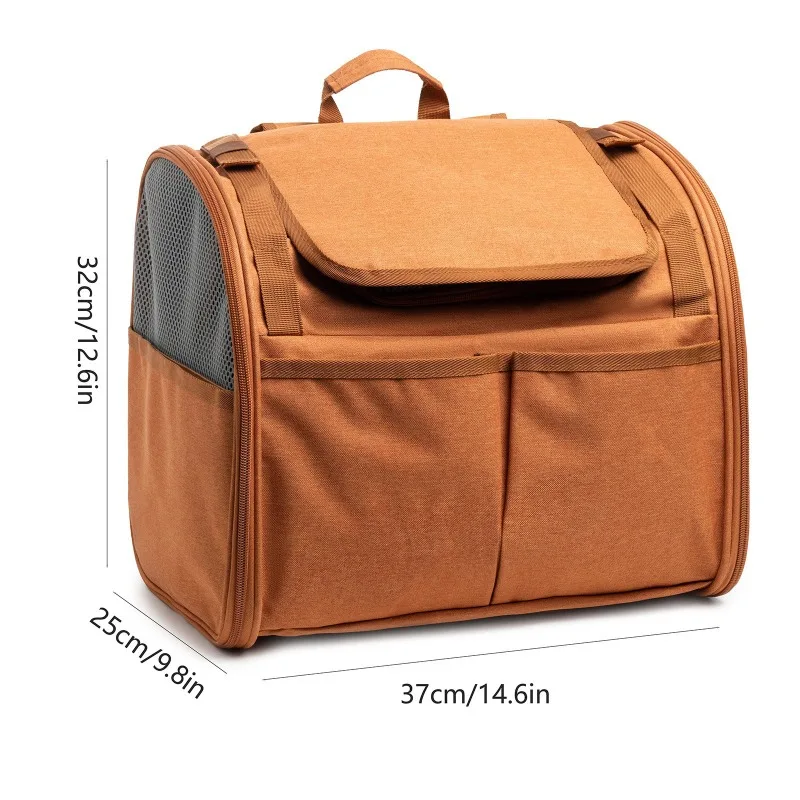 رائجة البيع حقيبة ظهر جديدة لحمل الحيوانات الأليفة مع ستائر ظلة شبكة PVC للقطط والكلاب حتى 13bs وسادة قابلة للإزالة مقاومة للخدش