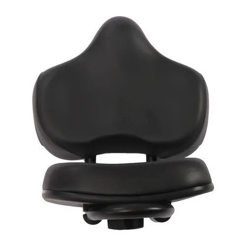 Selim de bicicleta ergonômico com design curvo e fricção de perna frontal estreita simplificada com encosto flexível e ajustável em altura