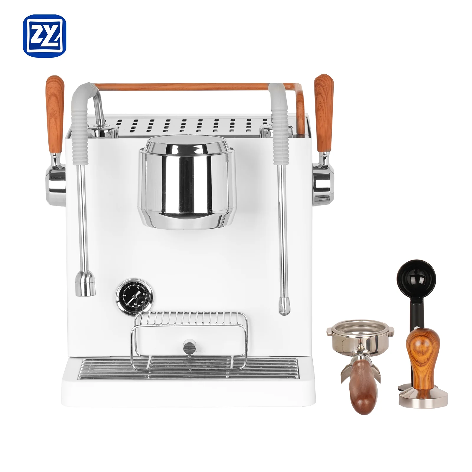 WES-7107 Three Boiler Double Pump Professional Manual Commercial Semi-automatic Coffee Machine