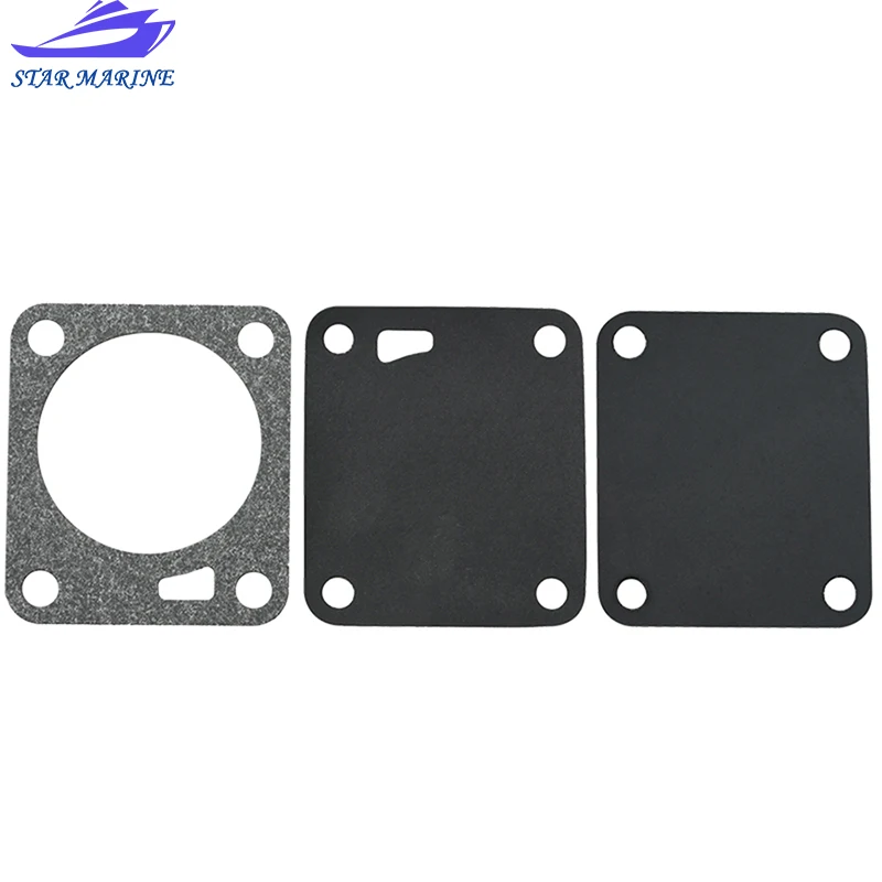 3C8-04028 3C8-04005 3C8-04018 Pump Cover Gasket Kit For Tohatsu Nissan Boat Motor M9.9-18HP Diaphragm New Model Replaces