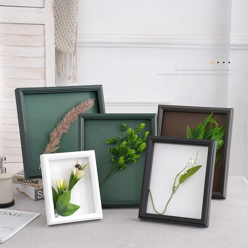 empty-picture-frame-baby-hand-and-footprint-clay-12-inch-diy-composite-wood-framed-photo-frame-memorial-creative-gift