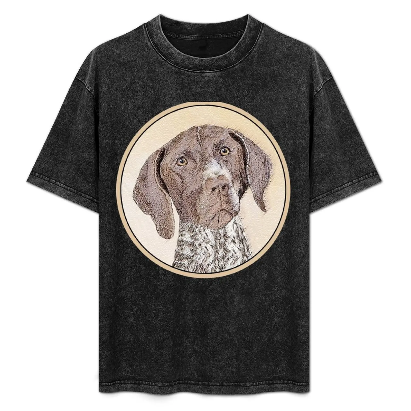 

German Shorthaired Pointer T-Shirt summer tops graphic t shirt vintage Men's clothing